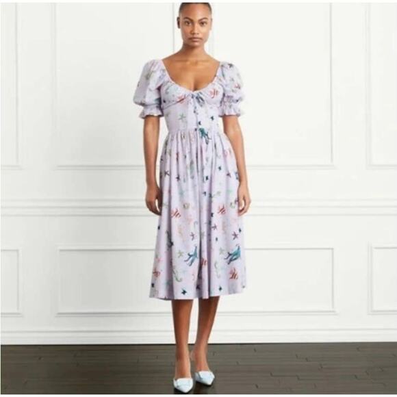 Hill House Dresses & Skirts - NWT HILL HOUSE HOME The Ophelia Dress in Sea Creatures Print M
